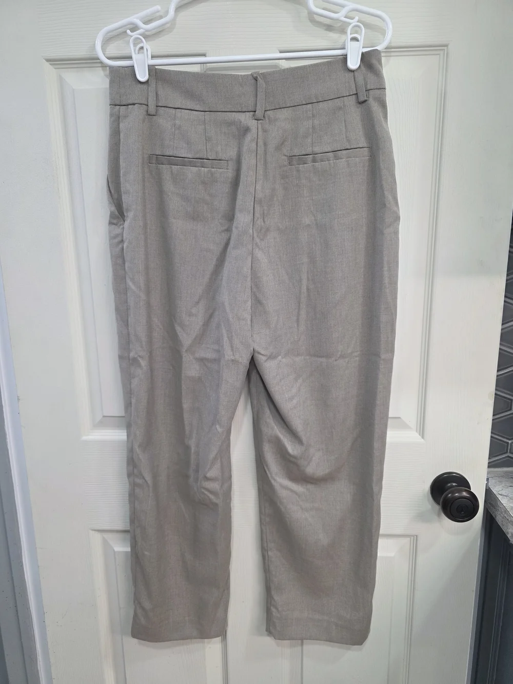 H&M Taupe Women's Straight-Leg Pants